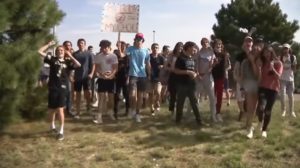 Students Stage Walkout at Denver High School Over Mask Rule